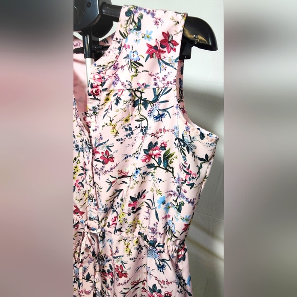 Original Nicole Miller Pink Sleeveless V-Neck Sundress-Size L - Picture 8 of 13